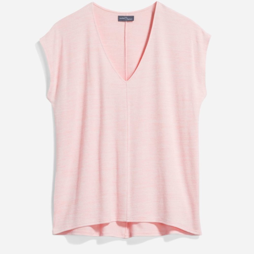 Market and Spruce Blush Pink Knit Top